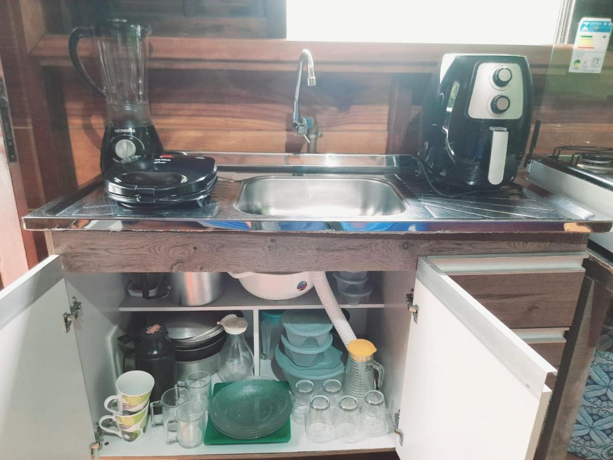 827 Chale Pe Na Areia, Completo Na Praia Do Estaleiro Em Ubatuba - 1 Dormitorio, 1 Banheiro, 1 Vaga De Garagem Buitenkant foto